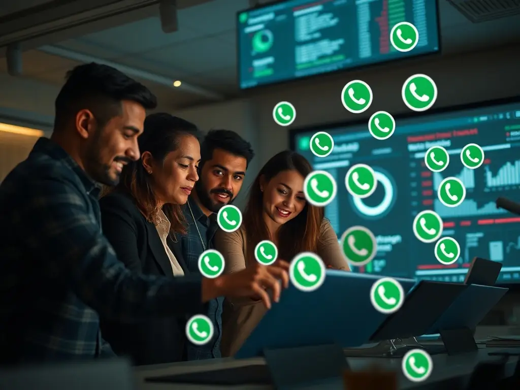 A dynamic chart illustrating sales growth and customer acquisition through WhatsApp, showcasing the direct impact of Convert4U's ecosystem on business performance.
